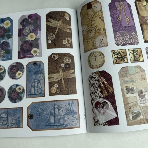 NOS Paper Pizazz Booklet Sheets Tag Art Cut Outs Hot Off The Press Scrapbooking - Picture 5 of 8